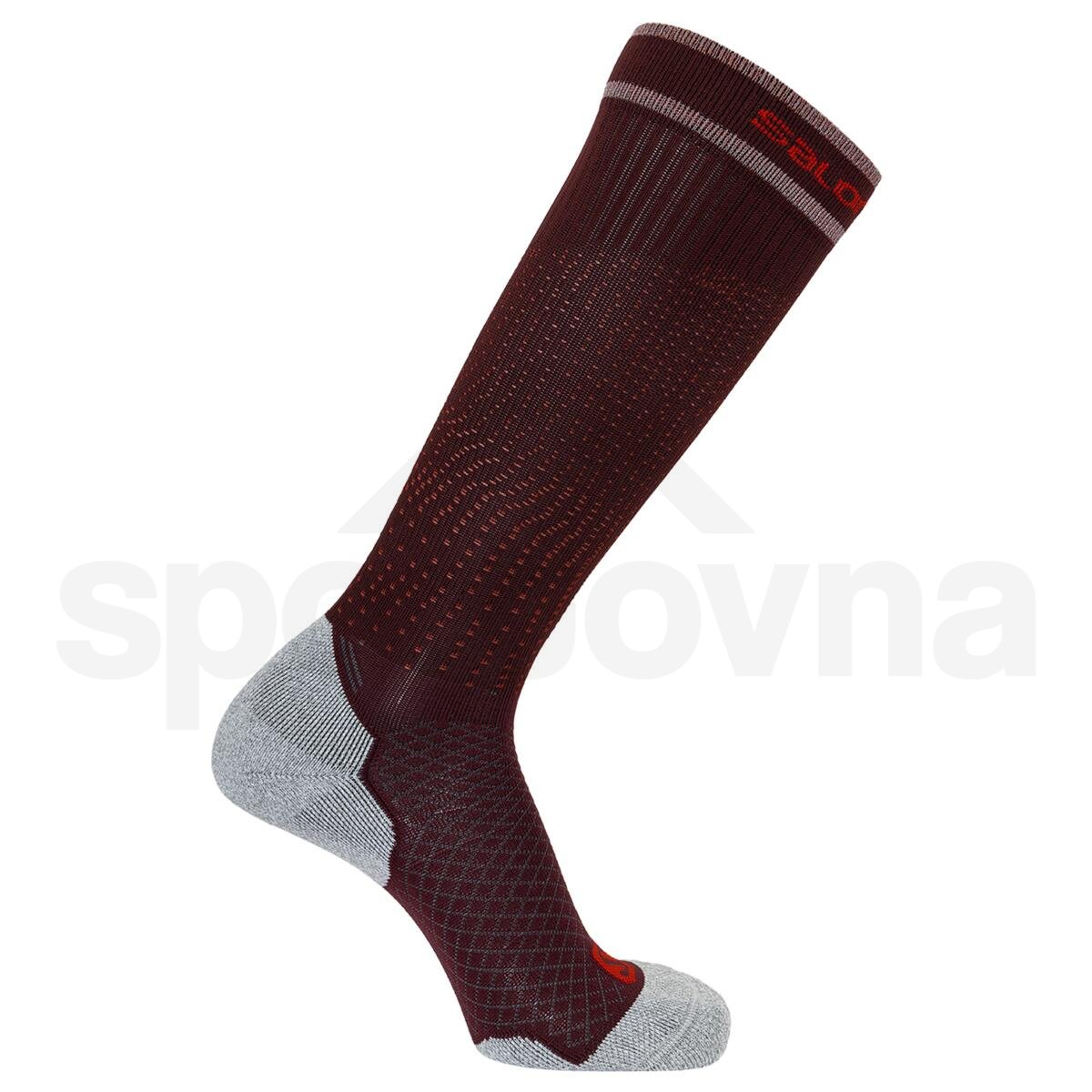 Ponožky Salomon COOLPRESSION - červená