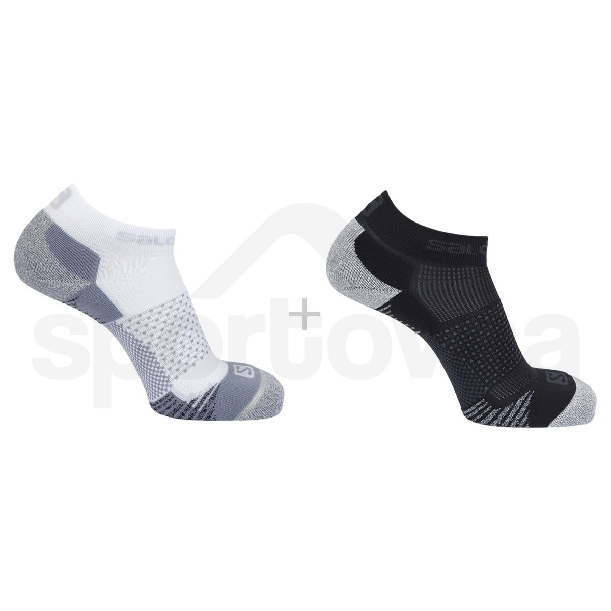 Ponožky Salomon SPEEDCROSS 2-PACK - bílá/černá