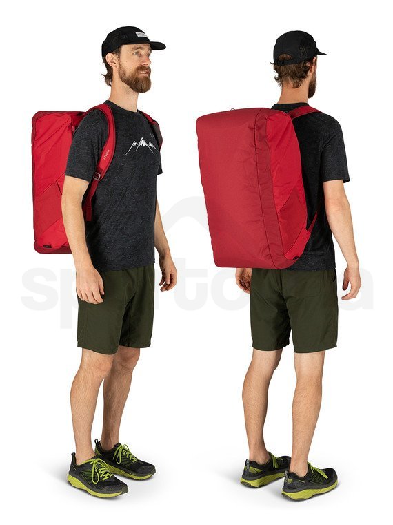 Cestovní taška Osprey Daylite Duffel 60l - červená