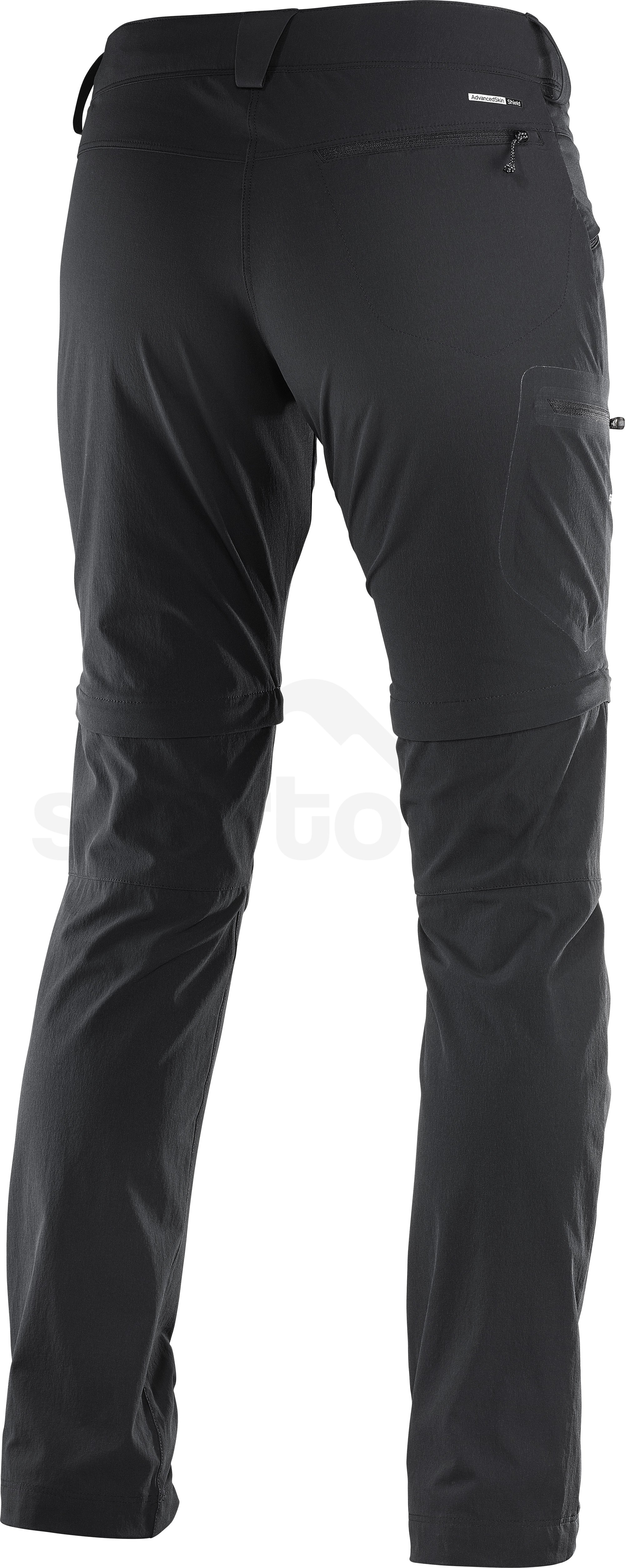 Kalhoty Salomon WAYFARER STRAIGHT ZIP PANT W - černá