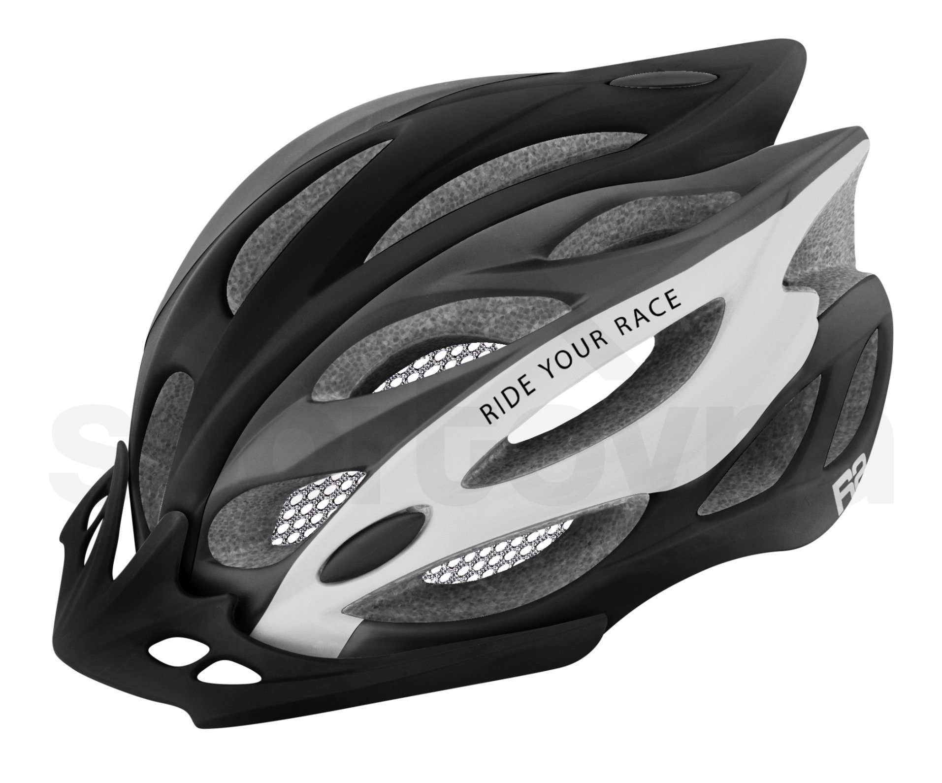 Cyklo helma R2 Wind - černá/šedá/bílá