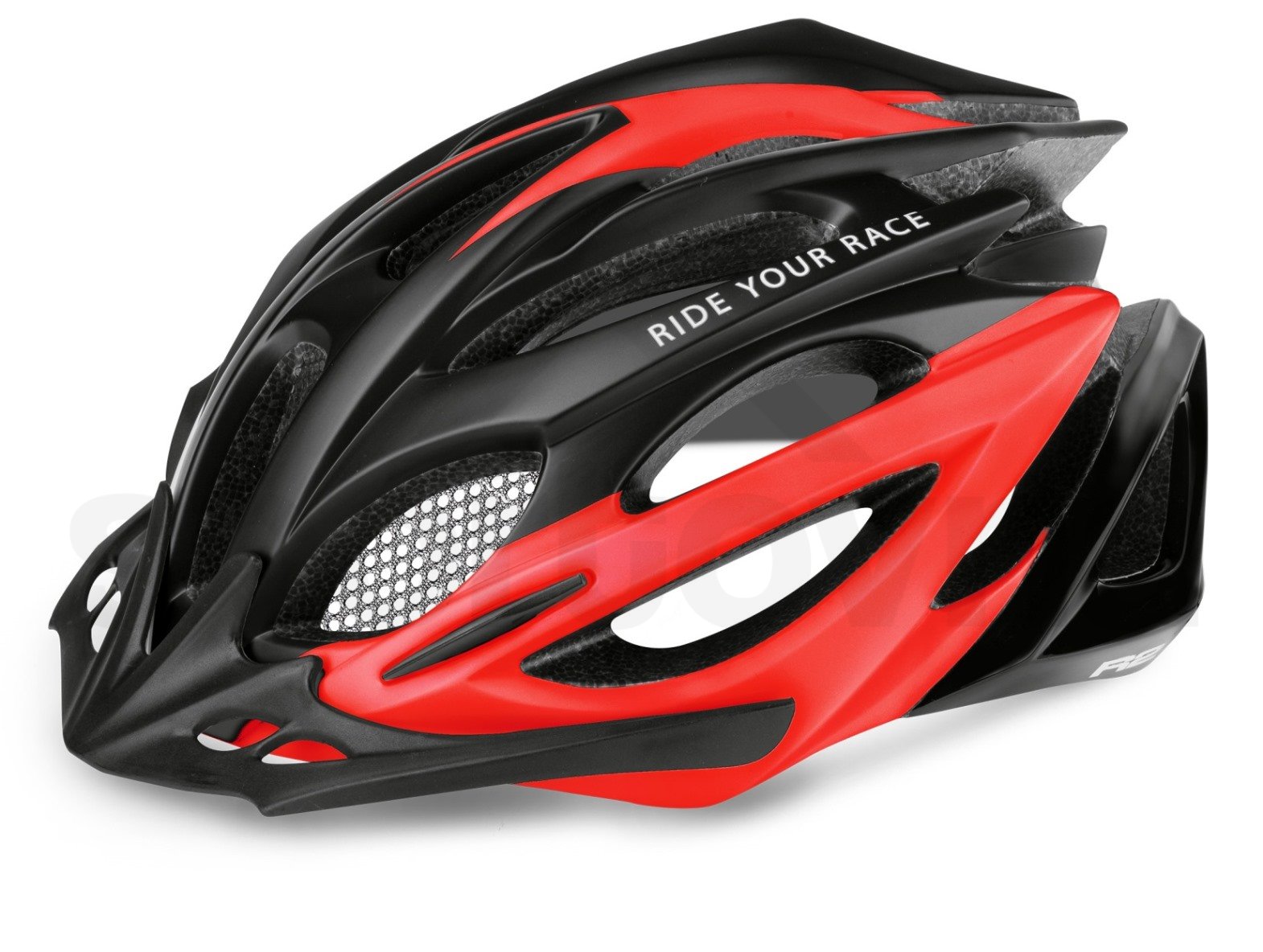 Cyklo helma R2 PRO-TEC - černá/červená