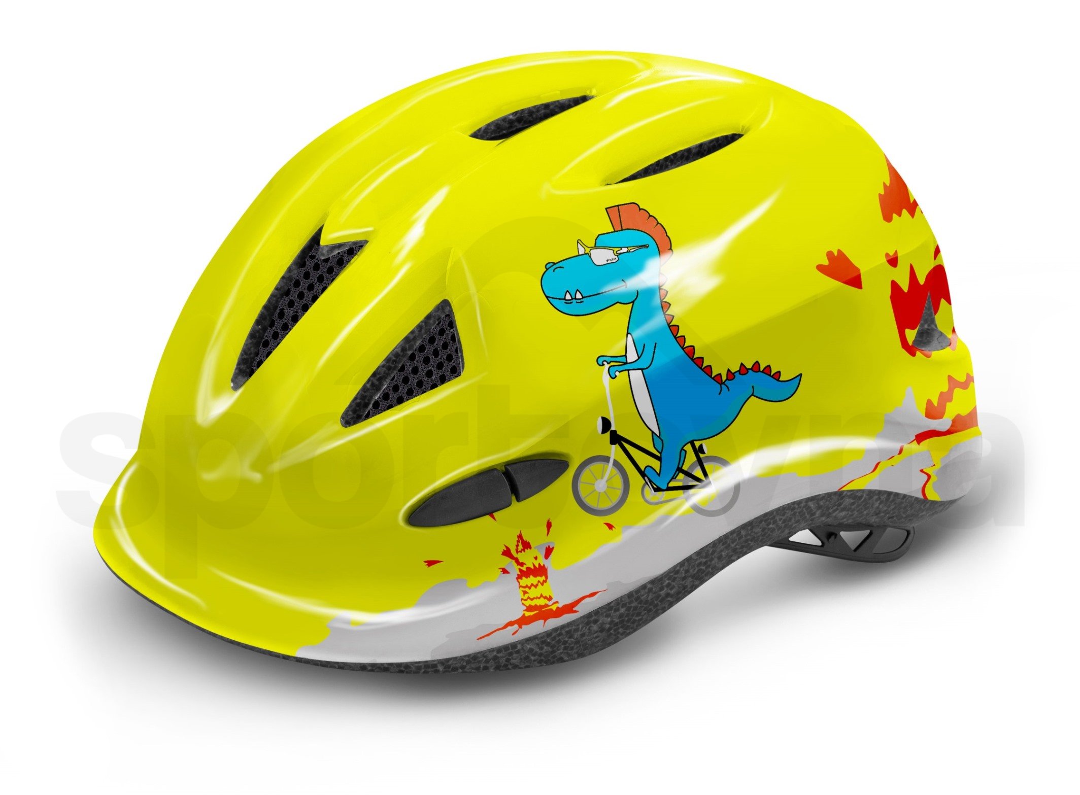 Cyklo helma R2 Lucky - žlutá/šedá