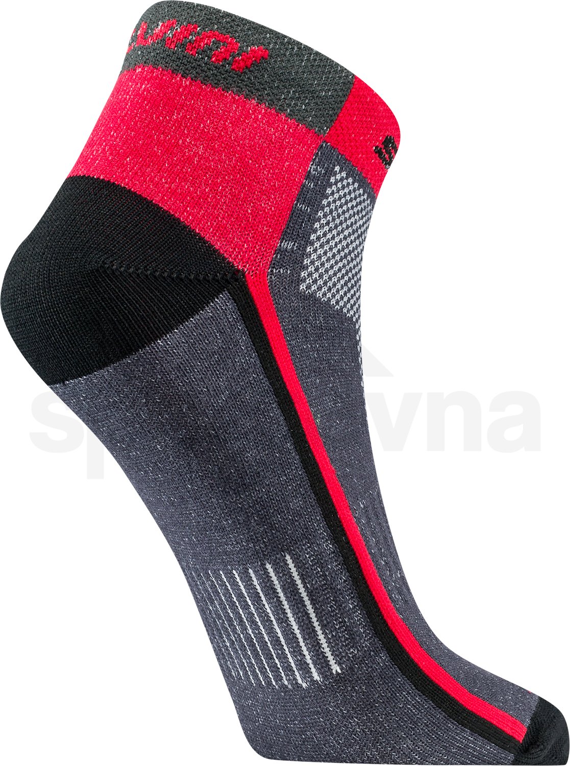 Ponožky Silvini Plima UA622 - šedá/červená