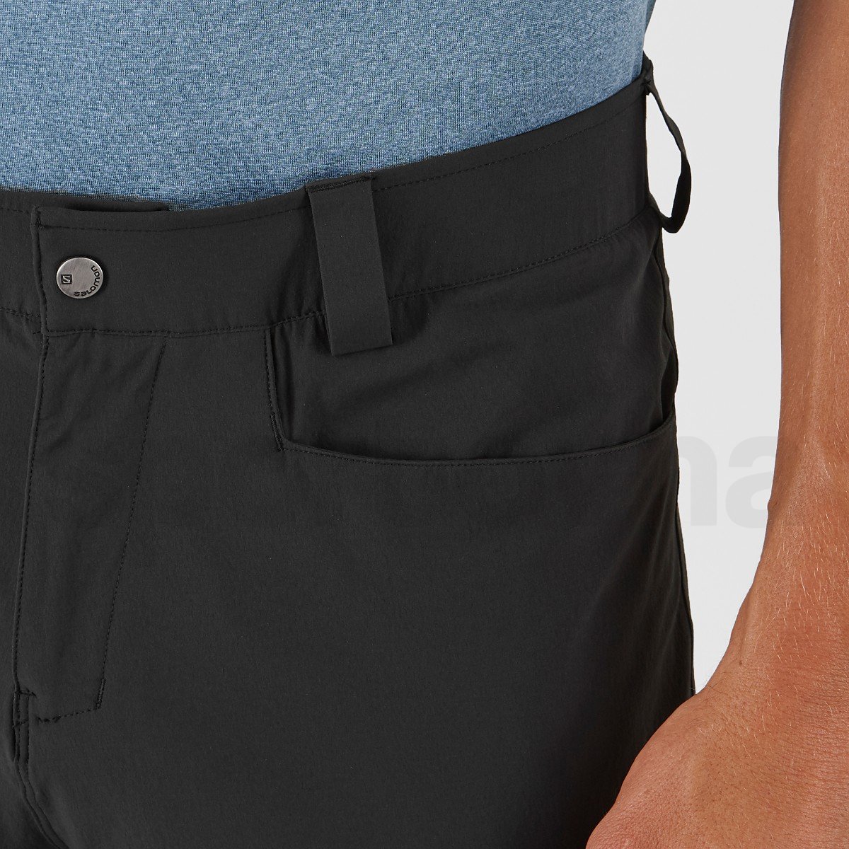 Kalhoty Salomon WAYFARER TAPERED PANTS M - černá (standardní délka)