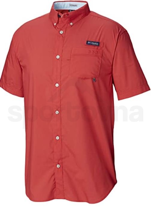 Košile Columbia PFG Harborside SS Shirt M - červená