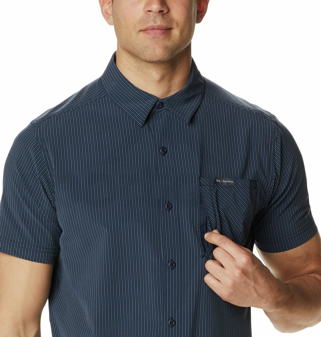 Košile Columbia Triple Canyon™ SS Shirt M - tmavě modrá