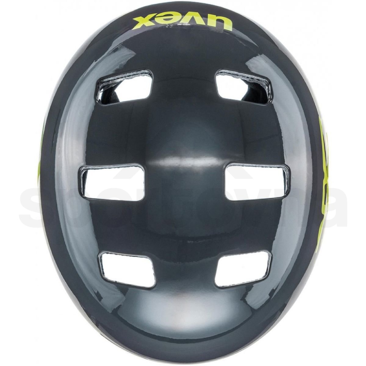 Cyklo helma Uvex Kid 3 Dirtbike K - šedá/žlutá