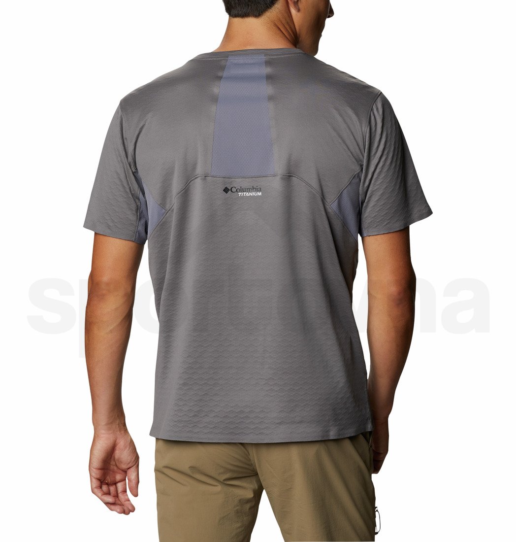 Tričko Columbia Mazama Trail™ Short Sleeve M - šedá