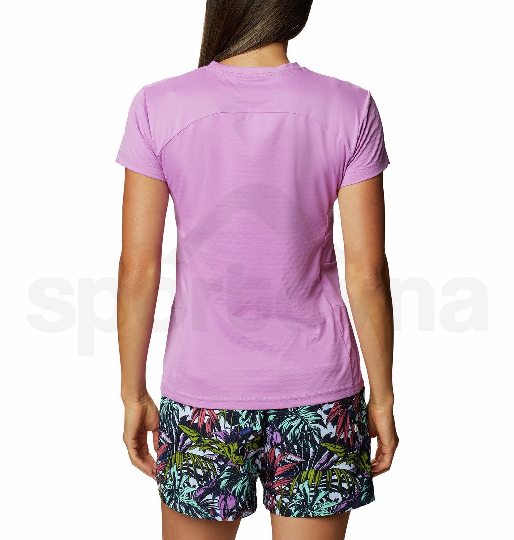 Tričko Columbia W Zero Ice Cirro-Cool™ SS Shirt W - fialová