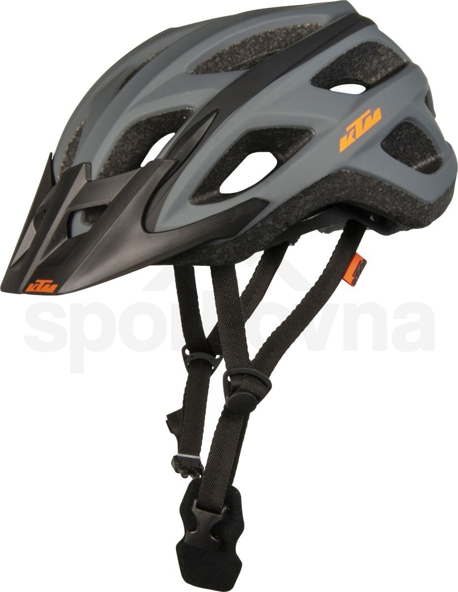 Cyklo helma KTM Factory Character Tour - šedá/černá