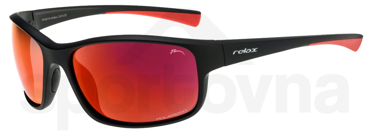 Sportovní brýle Relax Helliar - černá/červená