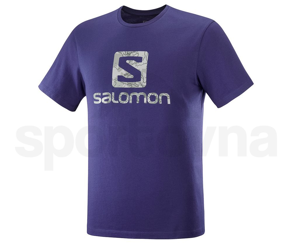 Tričko Salomon Outlife Logo Tee M - tmavě modrá