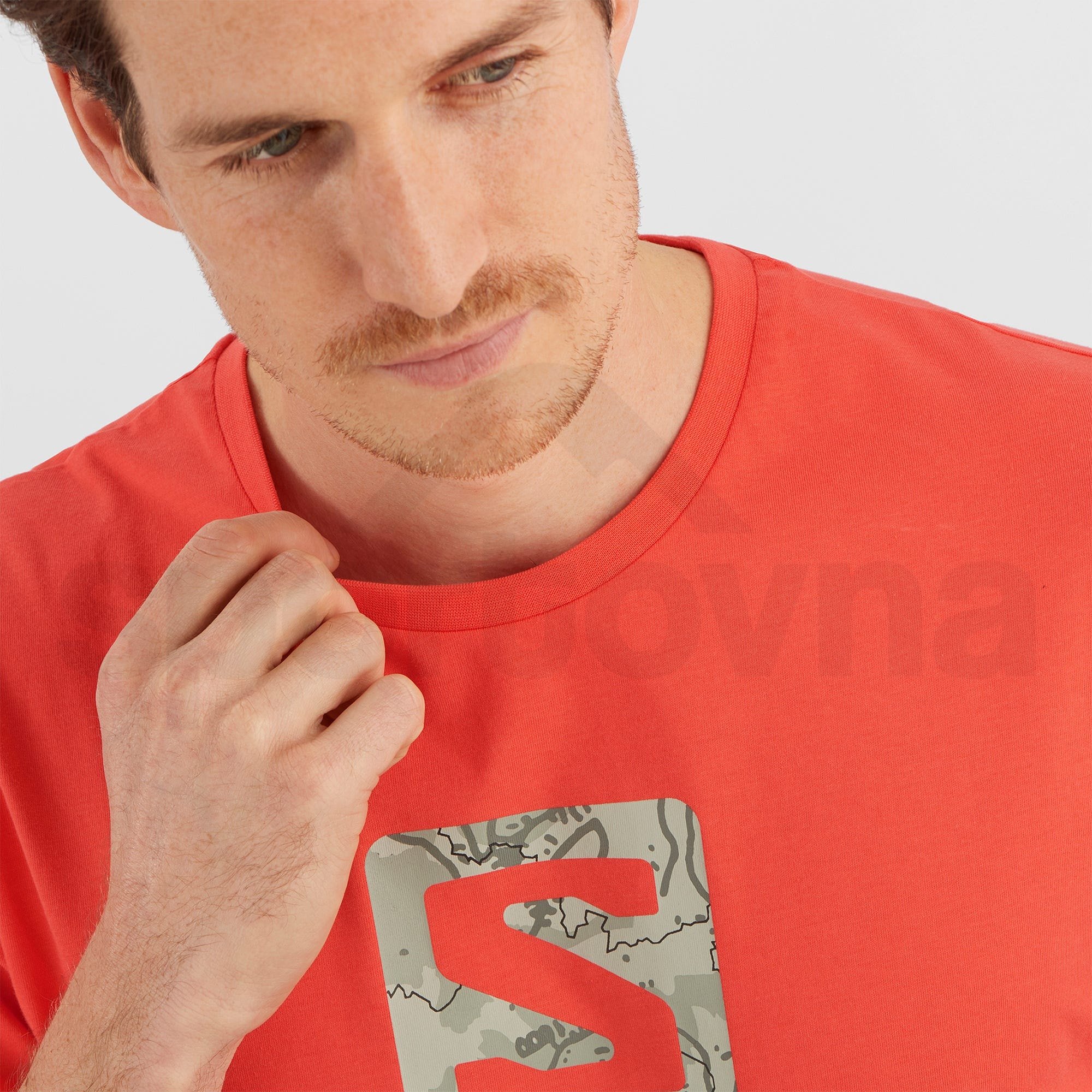 Tričko Salomon Outlife Logo Tee M - červená