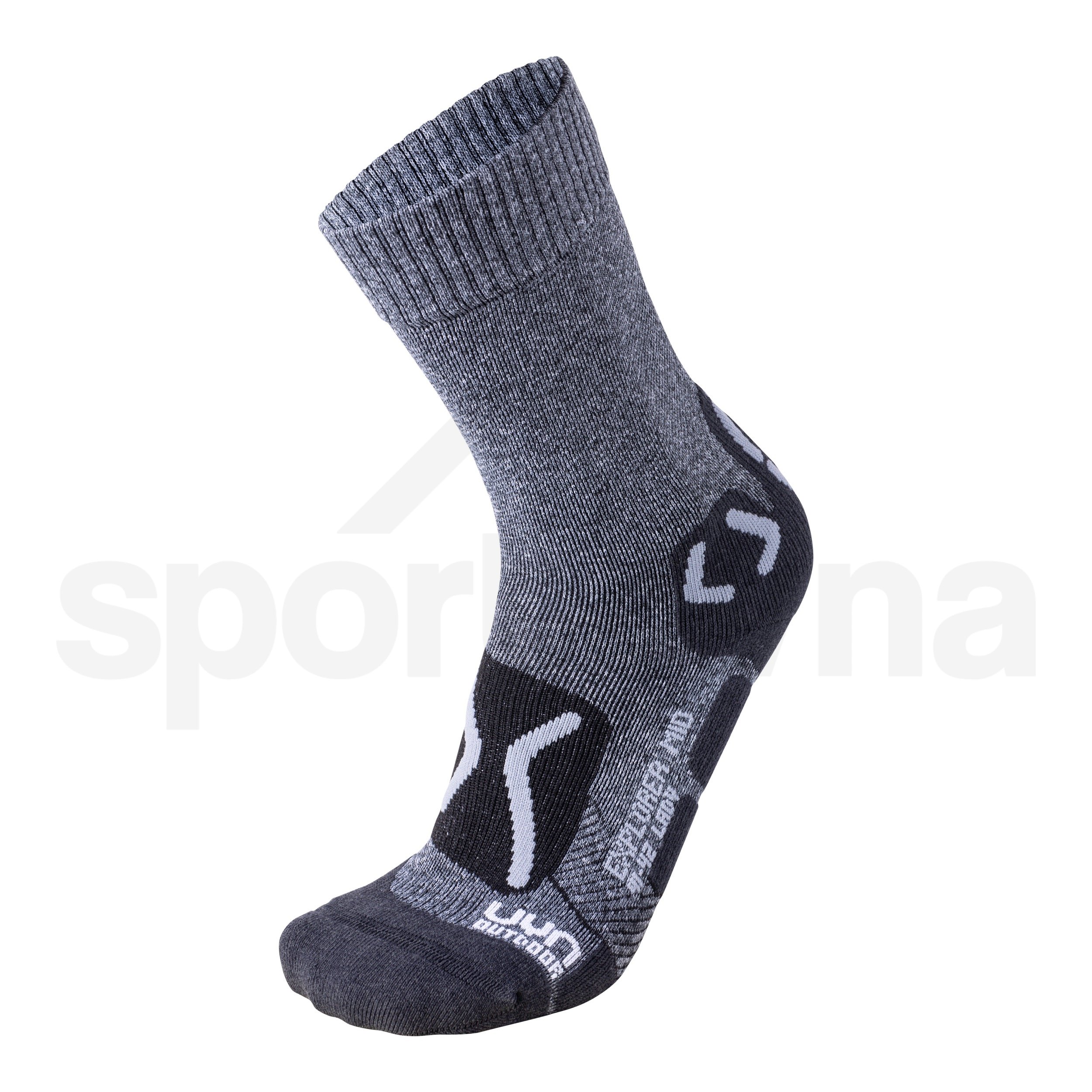Dámské ponožky UYN Trekking Outdoor Explorer Mid - grey melange/pearl grey