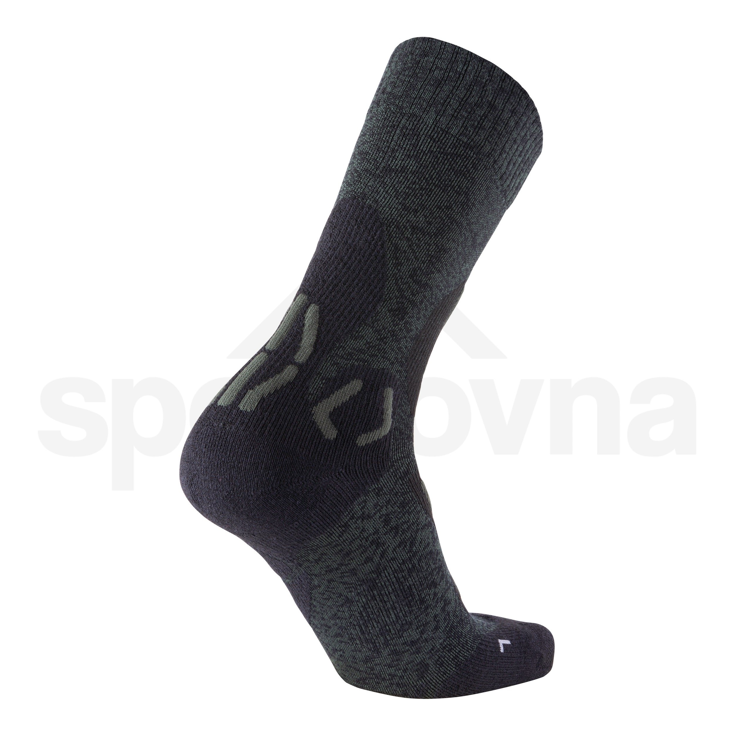 Pánské ponožky UYN Trekking Explorer Light - tmavě zelená/černá