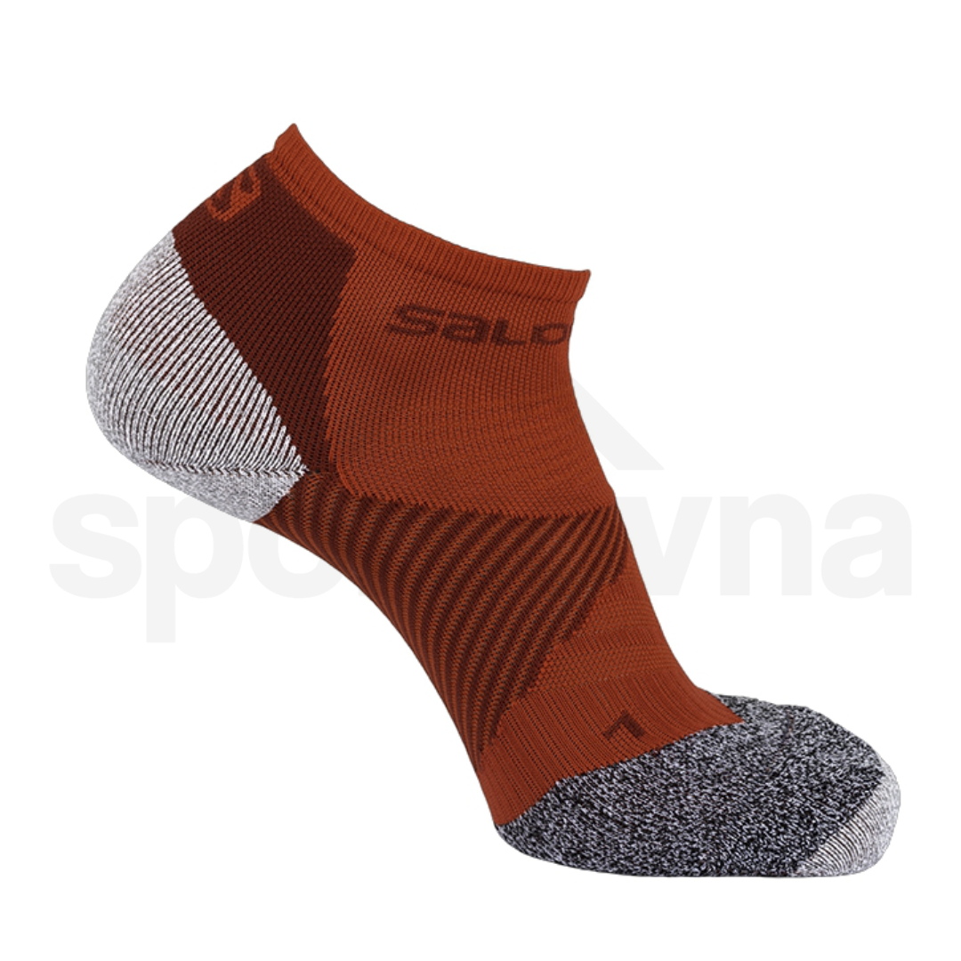 Ponožky Salomon SPEED SUPPORT - červená/šedá