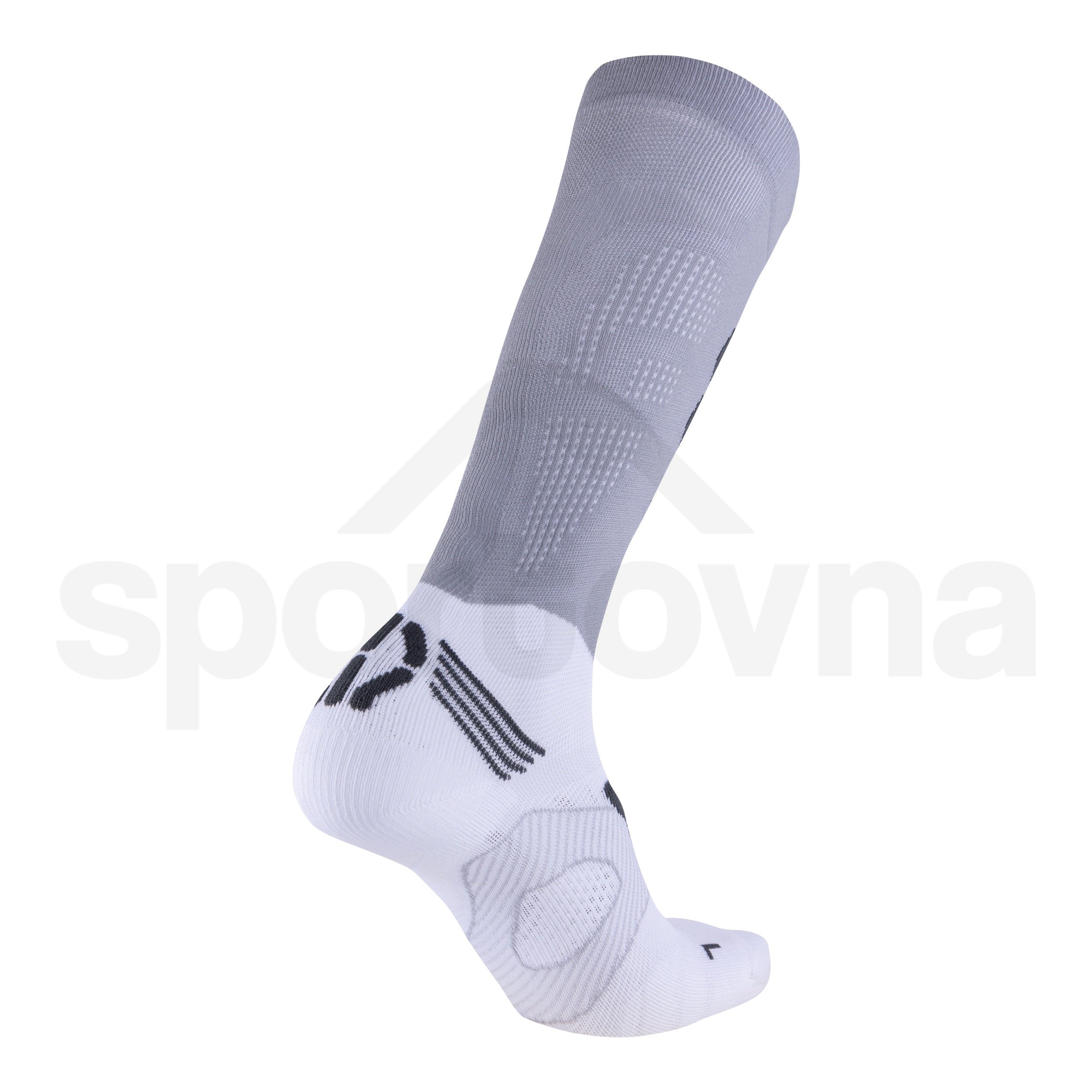 Pánské ponožky UYN Run Compression Fly - bílá/šedá