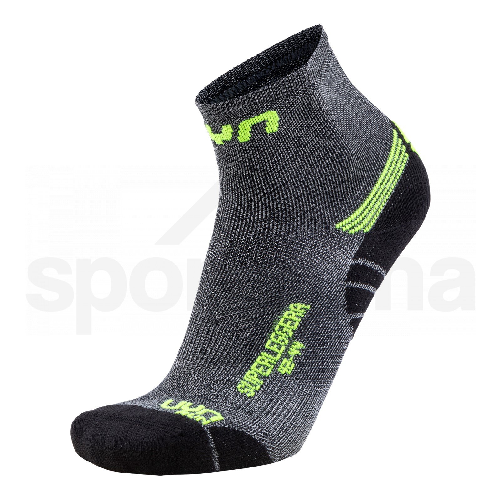 Ponožky UYN Run Superleggera Socks M - šedá/žlutá