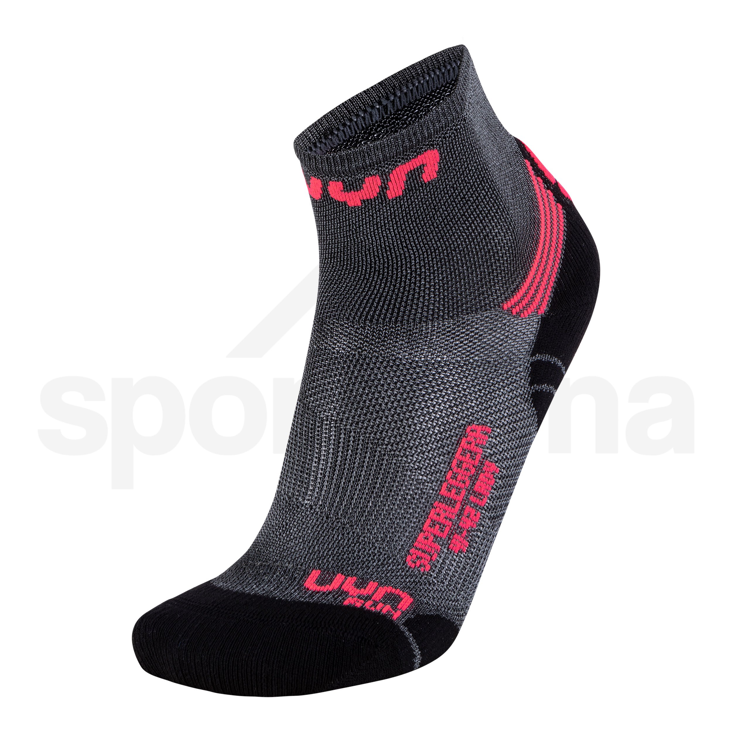Ponožky UYN Run Superleggera Socks W - šedá/růžová