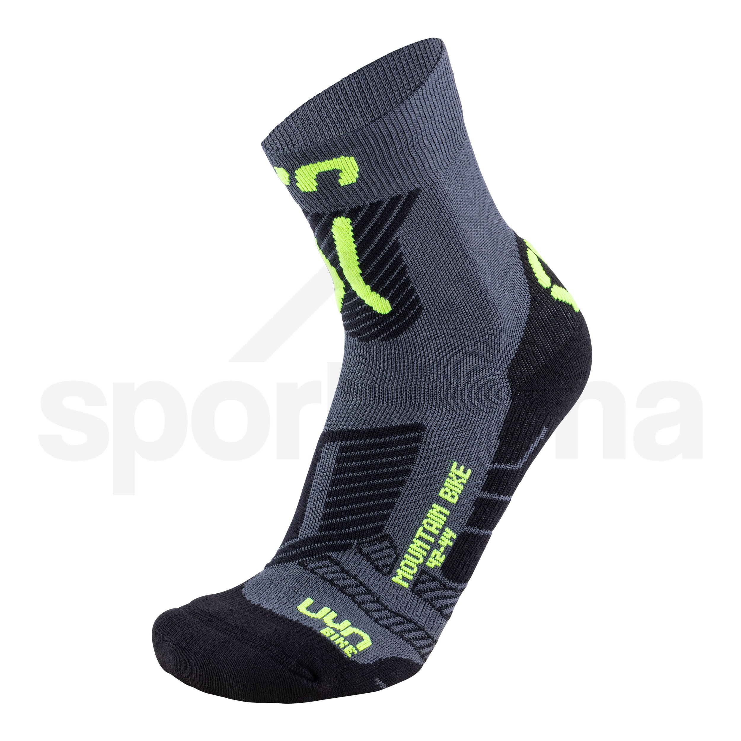 Ponožky UYN CYCLING MTB - šedá/žlutá