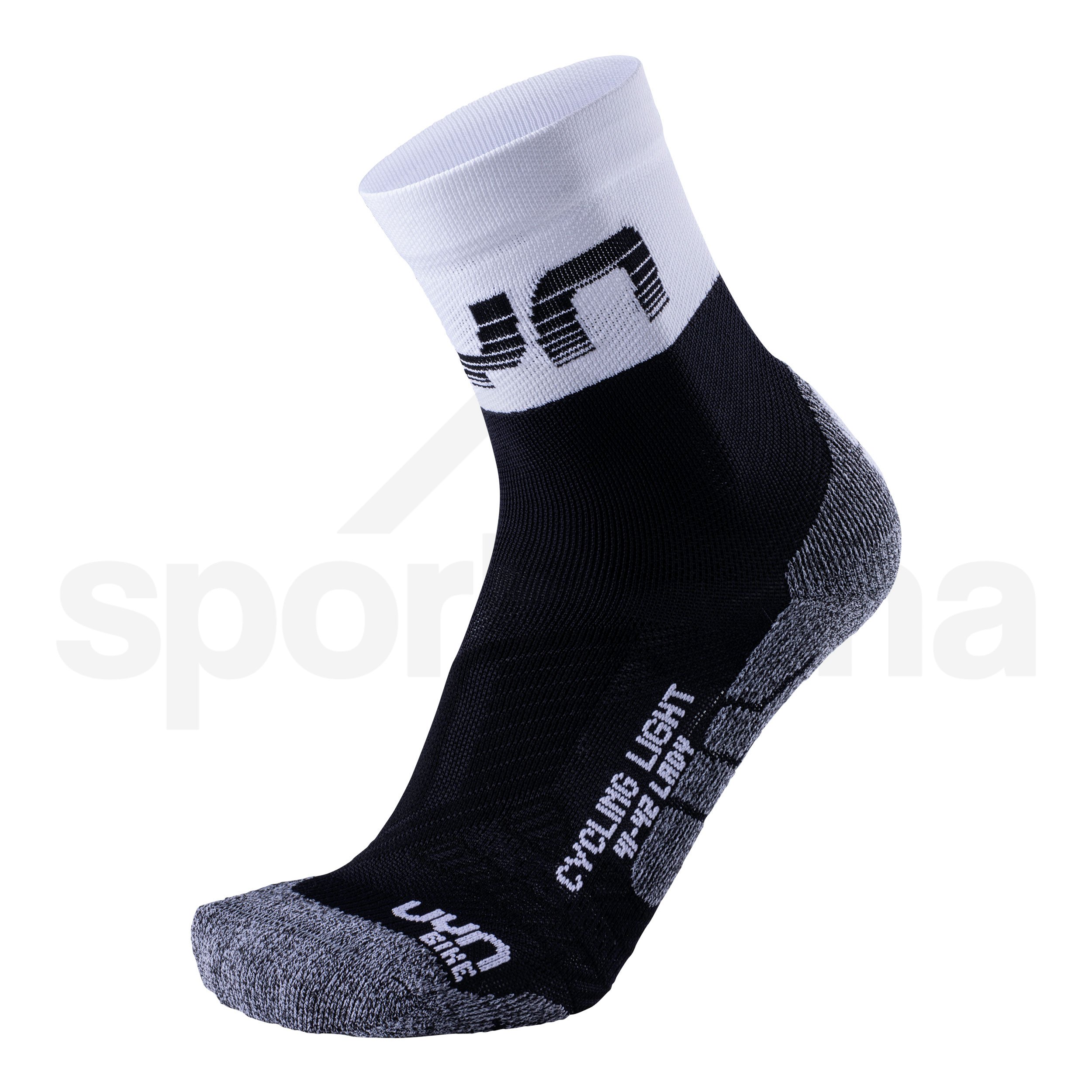 Dámské ponožky UYN CYCLING LIGHT SOCKS - černá/bílá