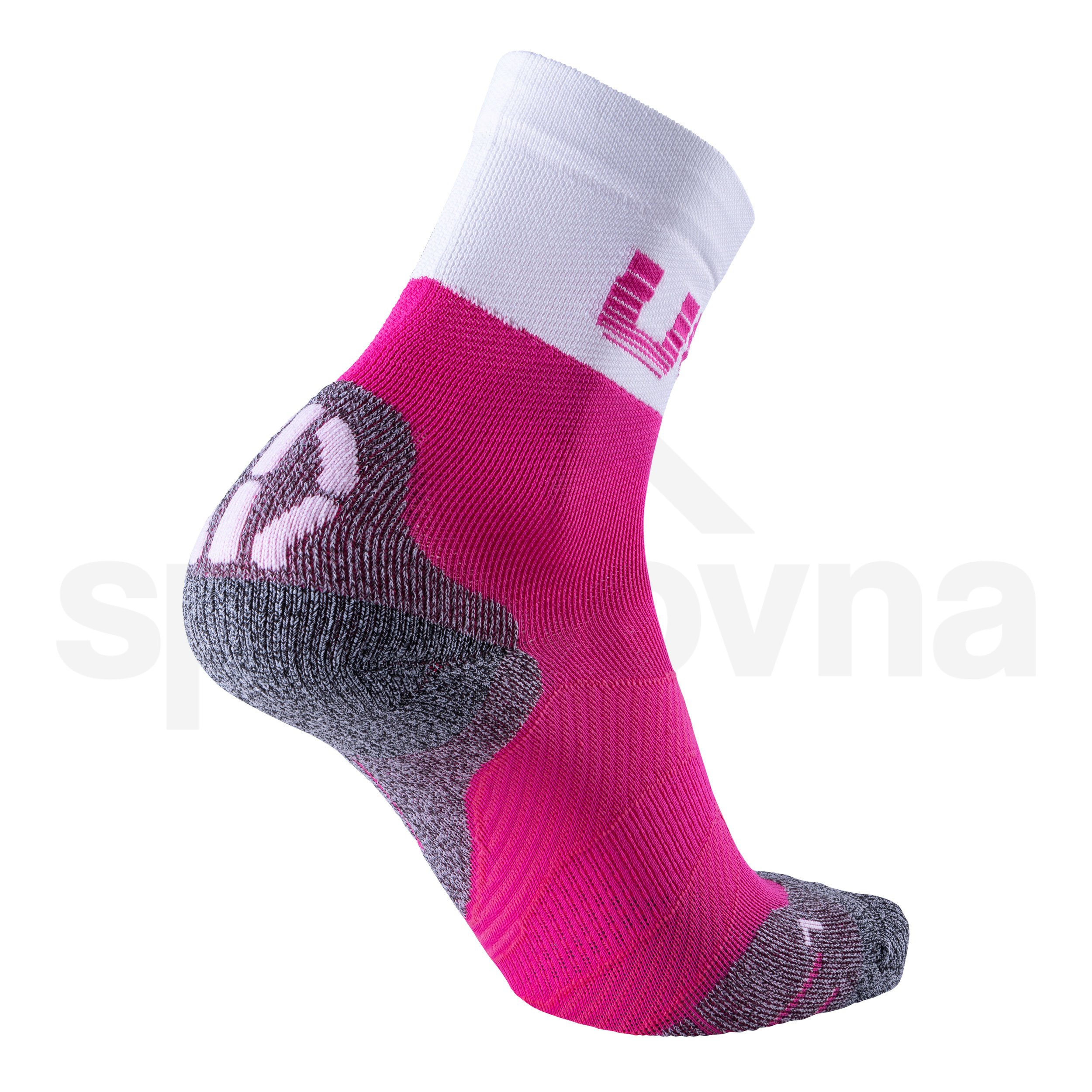 Dámské ponožky UYN CYCLING LIGHT SOCKS - růžová/bílá