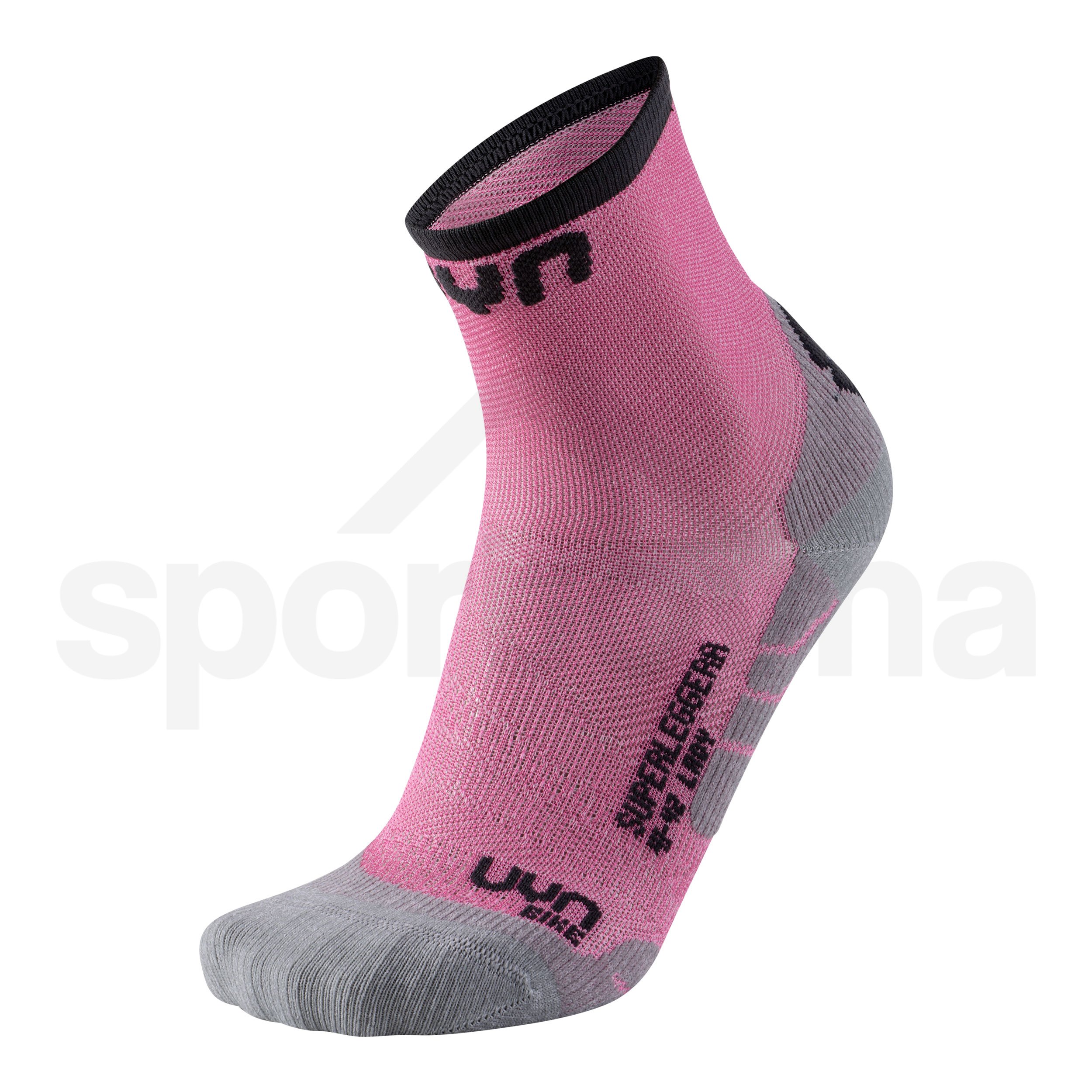 Ponožky UYN CYCLING SUPERLEGGERA - růžová/černá