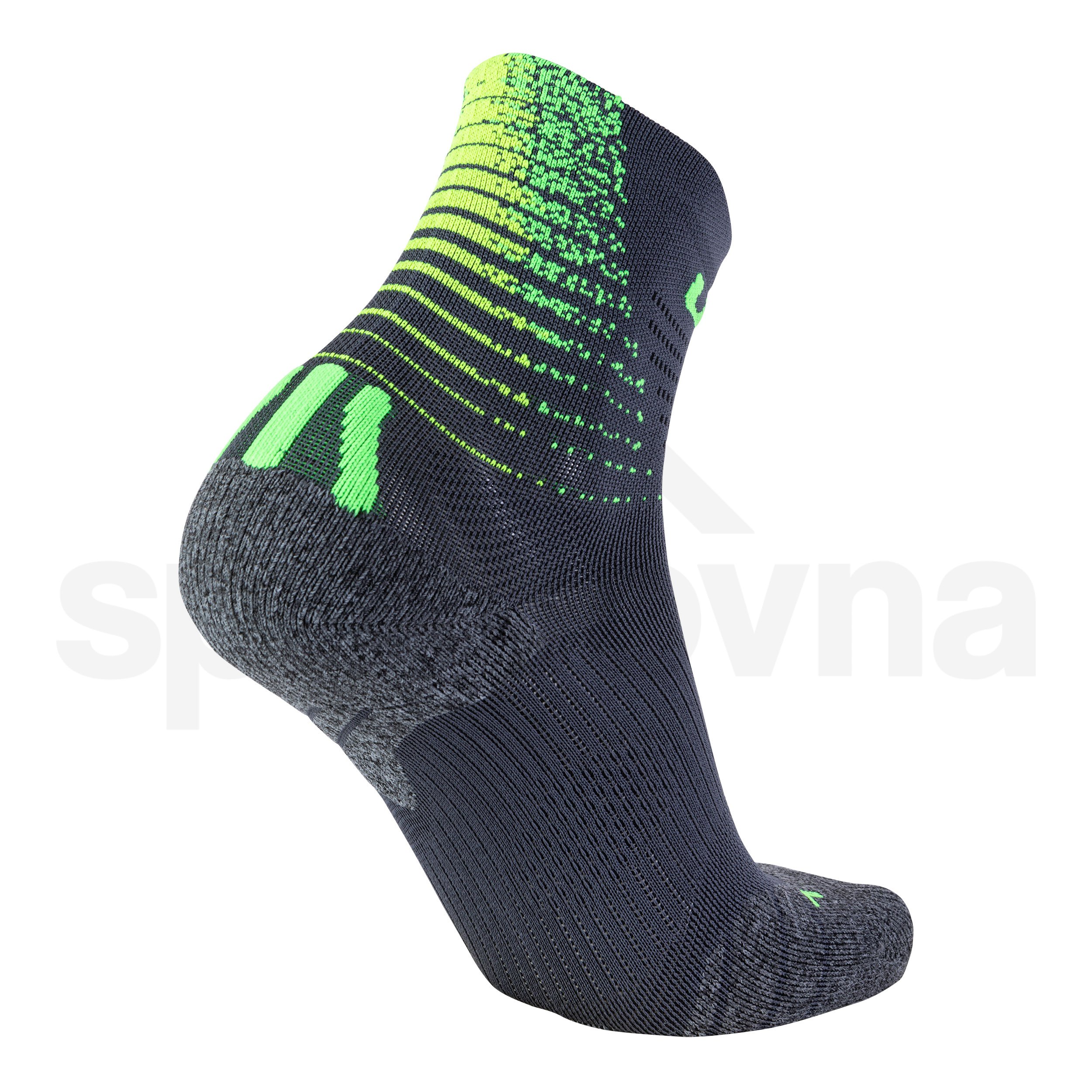 Pánské ponožky UYN RUN FIT SOCKS - černá/zelená