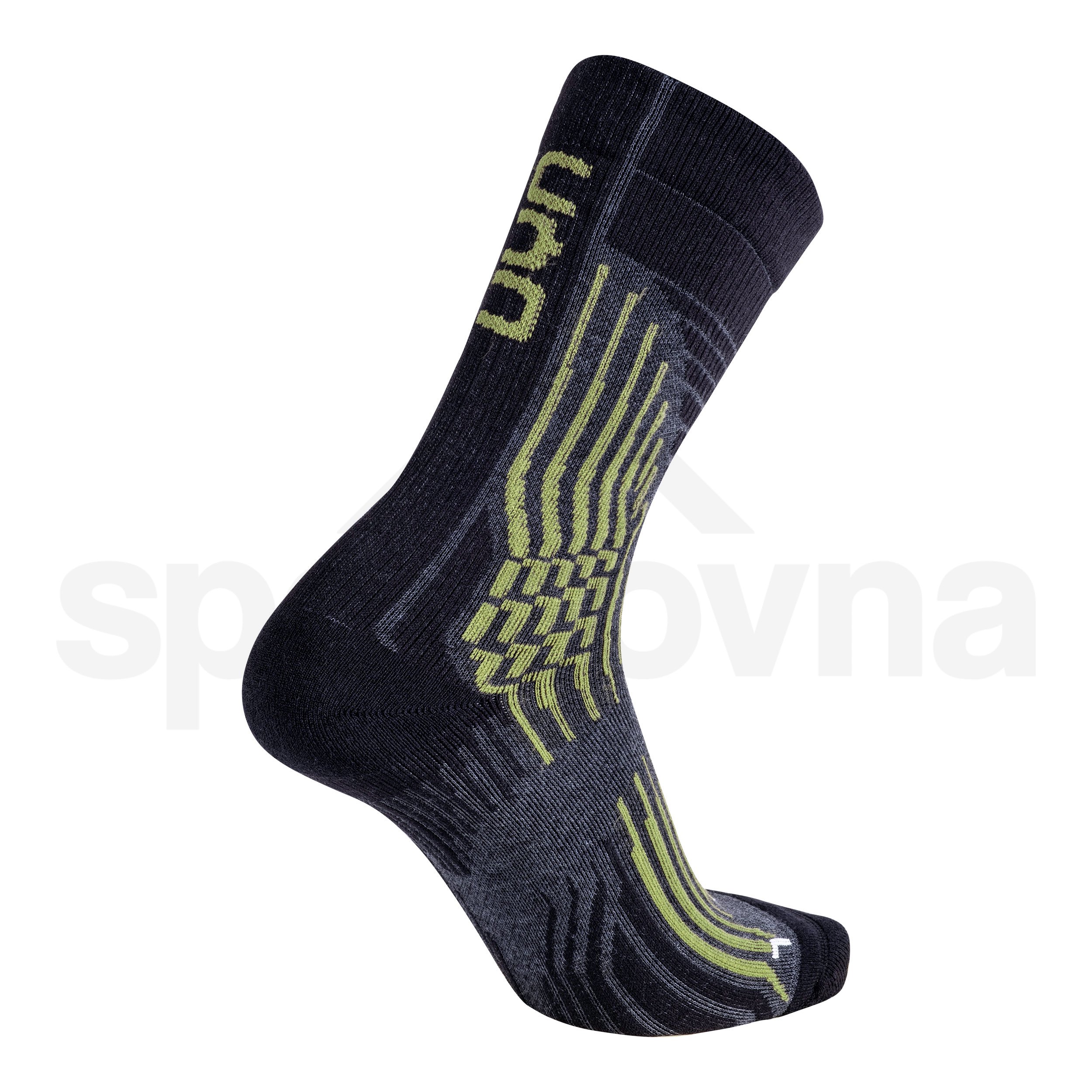 Pánské ponožky UYN TREKKING WAVE SOCKS - černá/žlutá