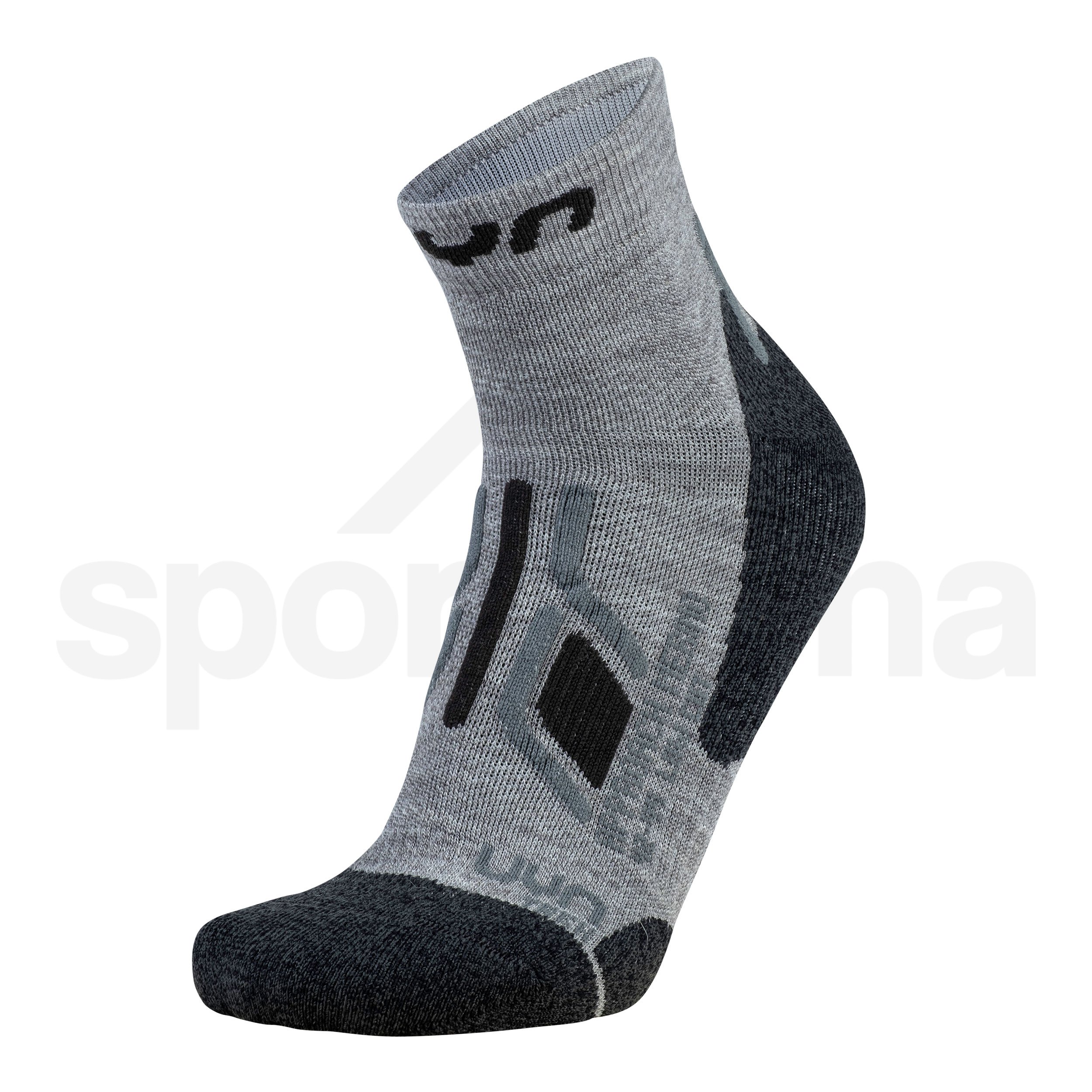 Dámské ponožky UYN TREKKING APPROACH MERINO LOW CUT SOCKS - šedá/černá