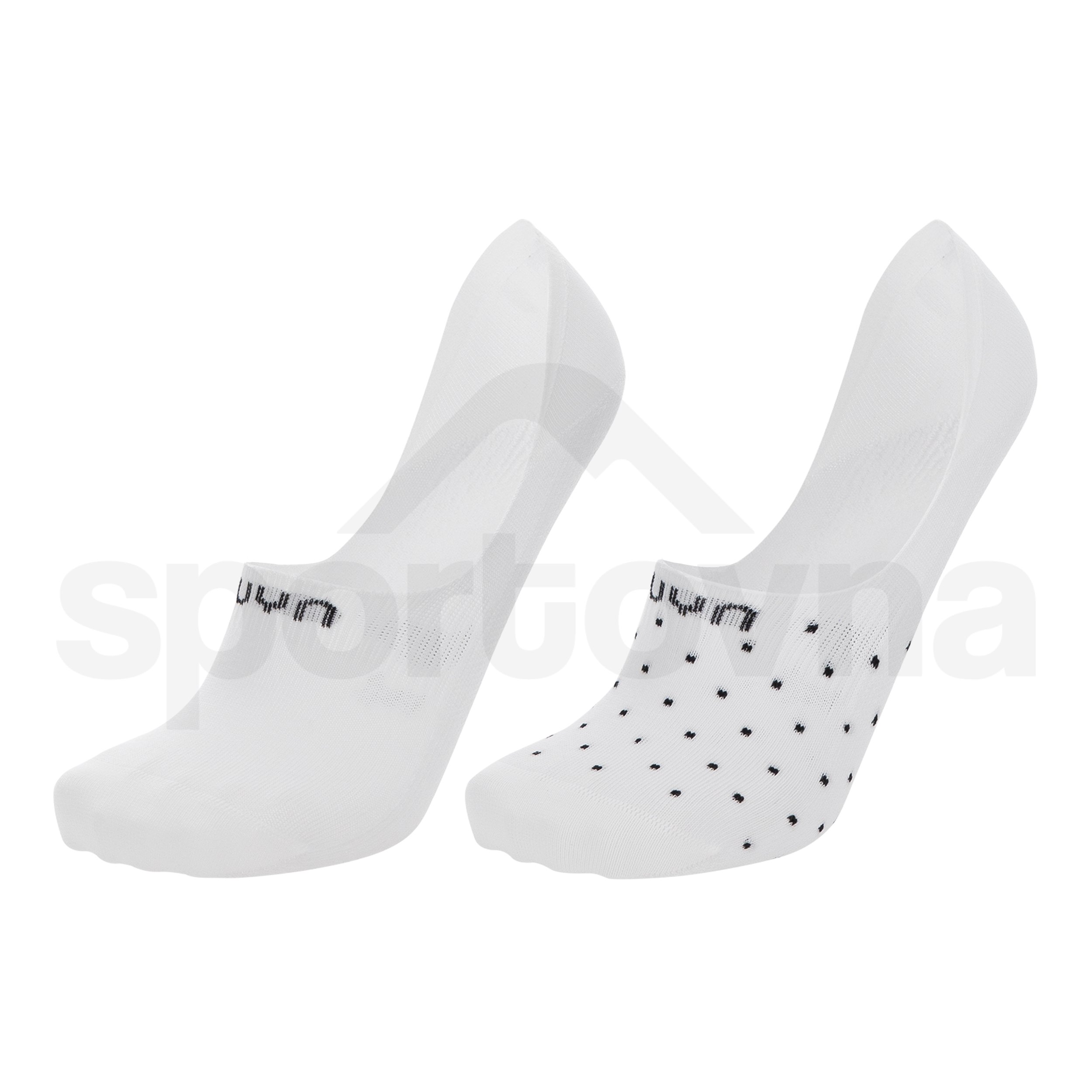 Ponožky UYN GHOST 4.0 SOCKS 2 páry - bílá/bílá s puntíky