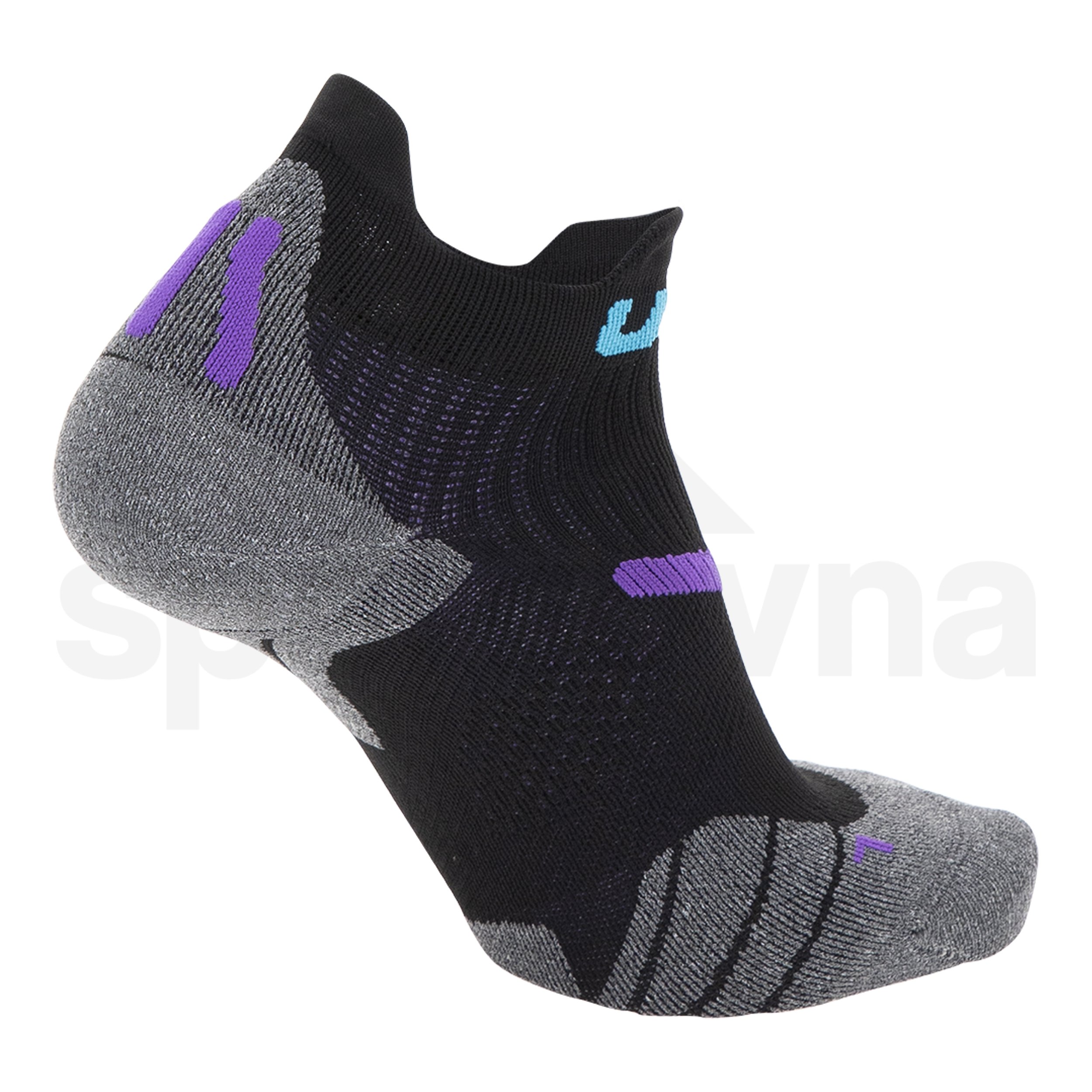 Dámské ponožky UYN RUN 2IN SOCKS - černá/fialová