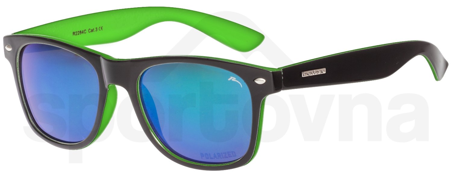 Sportovní brýle Relax Chau - černá/zelená