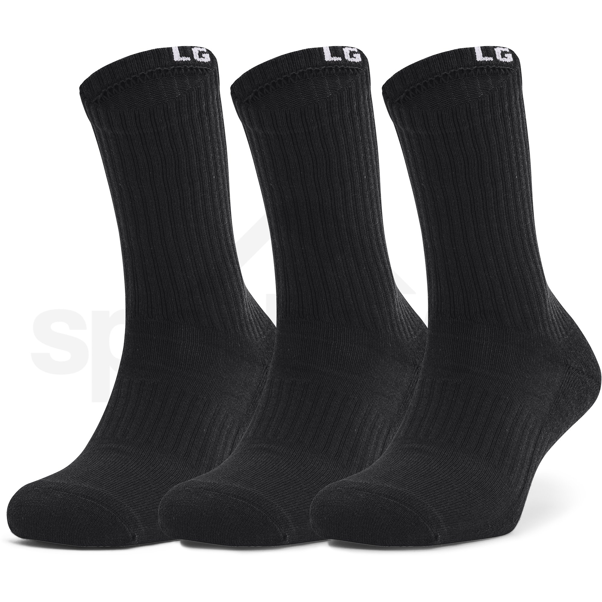 Ponožky Under Armour Core Crew 3Pk - černá