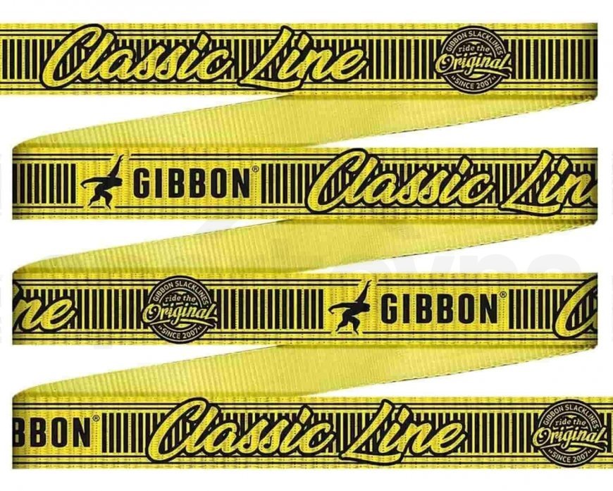 Slackline Gibon Classic X13 15m - žlutá/černá