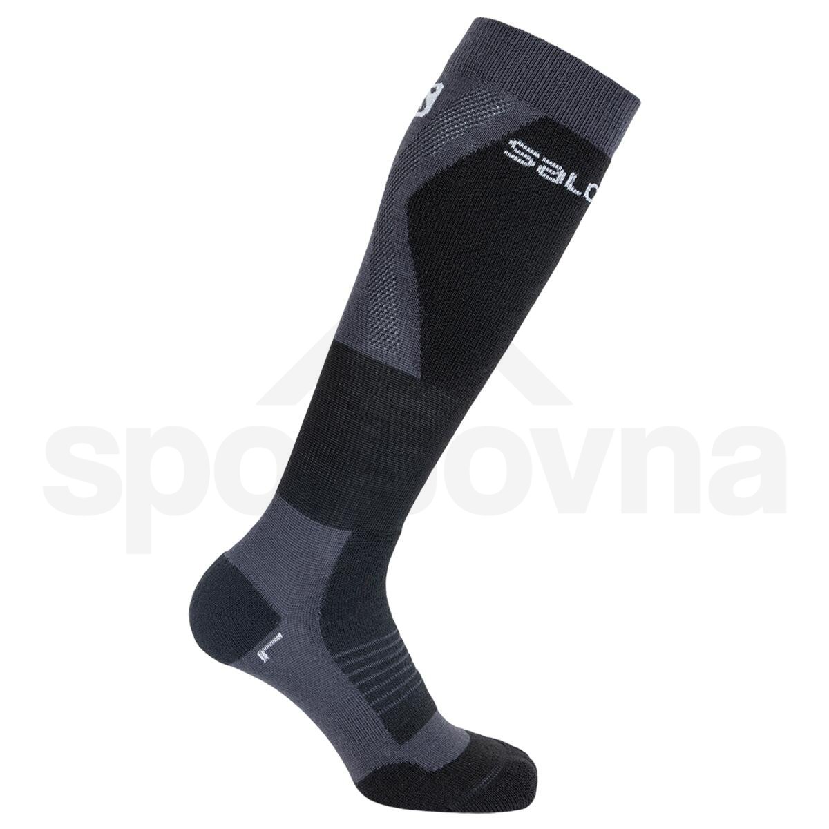Ponožky Salomon S/MAX J - šedá/černá