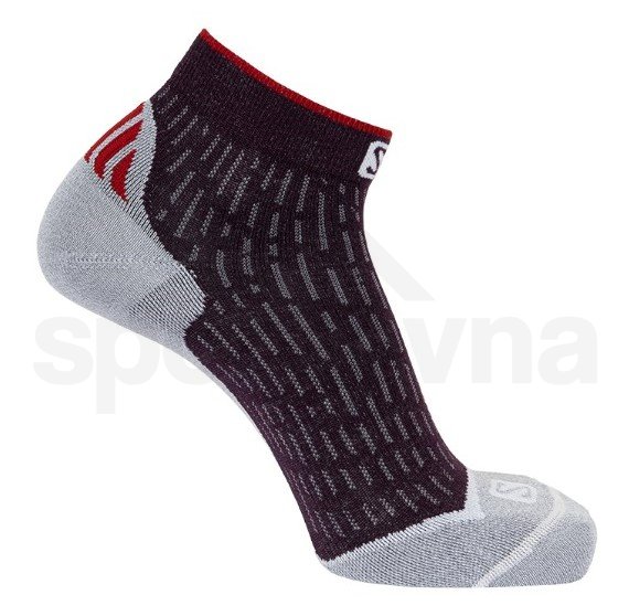 Ponožky Salomon Ultra Ankle - fialová