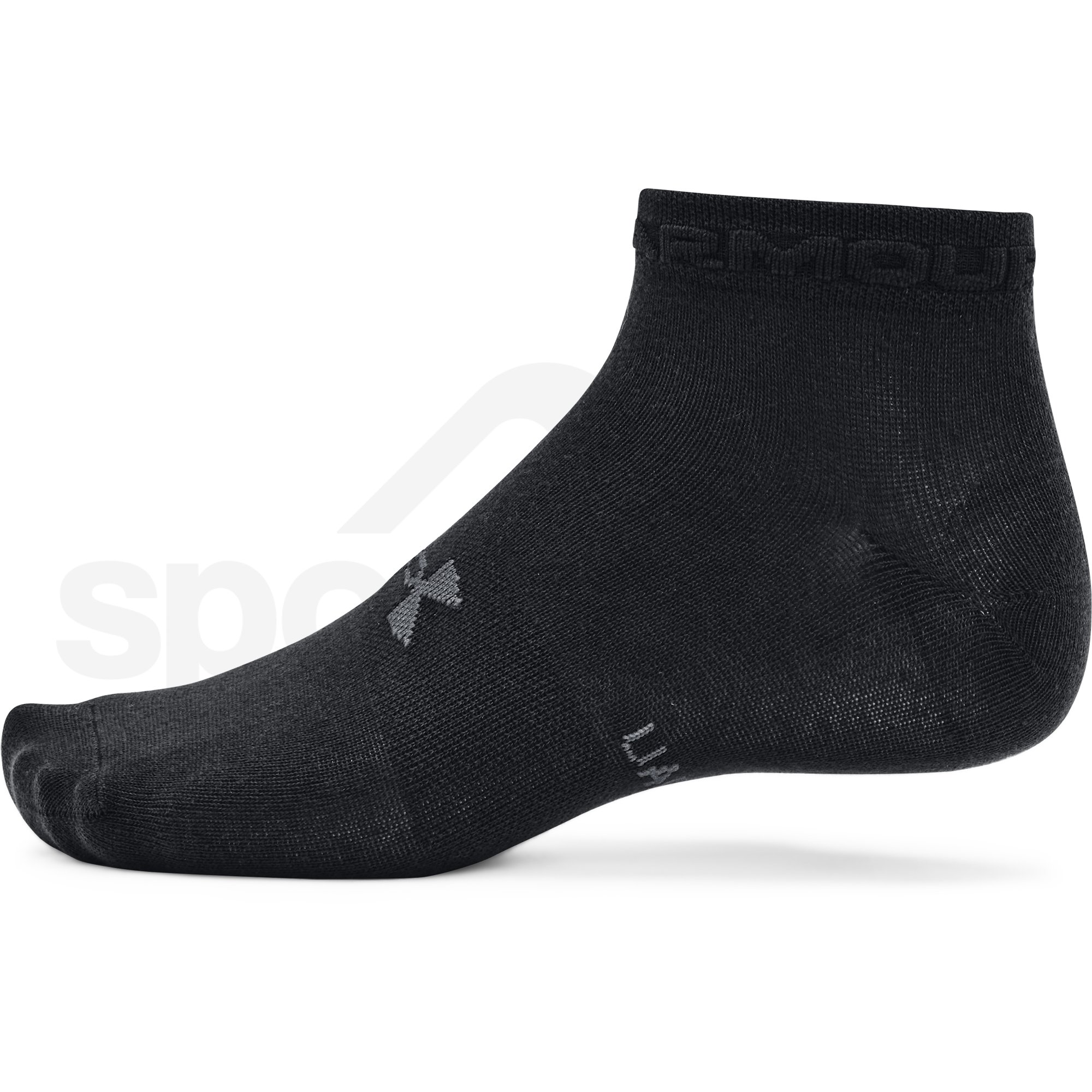 Ponožky Under Armour Essential Low Cut 3Pk 1365745-001 - černá