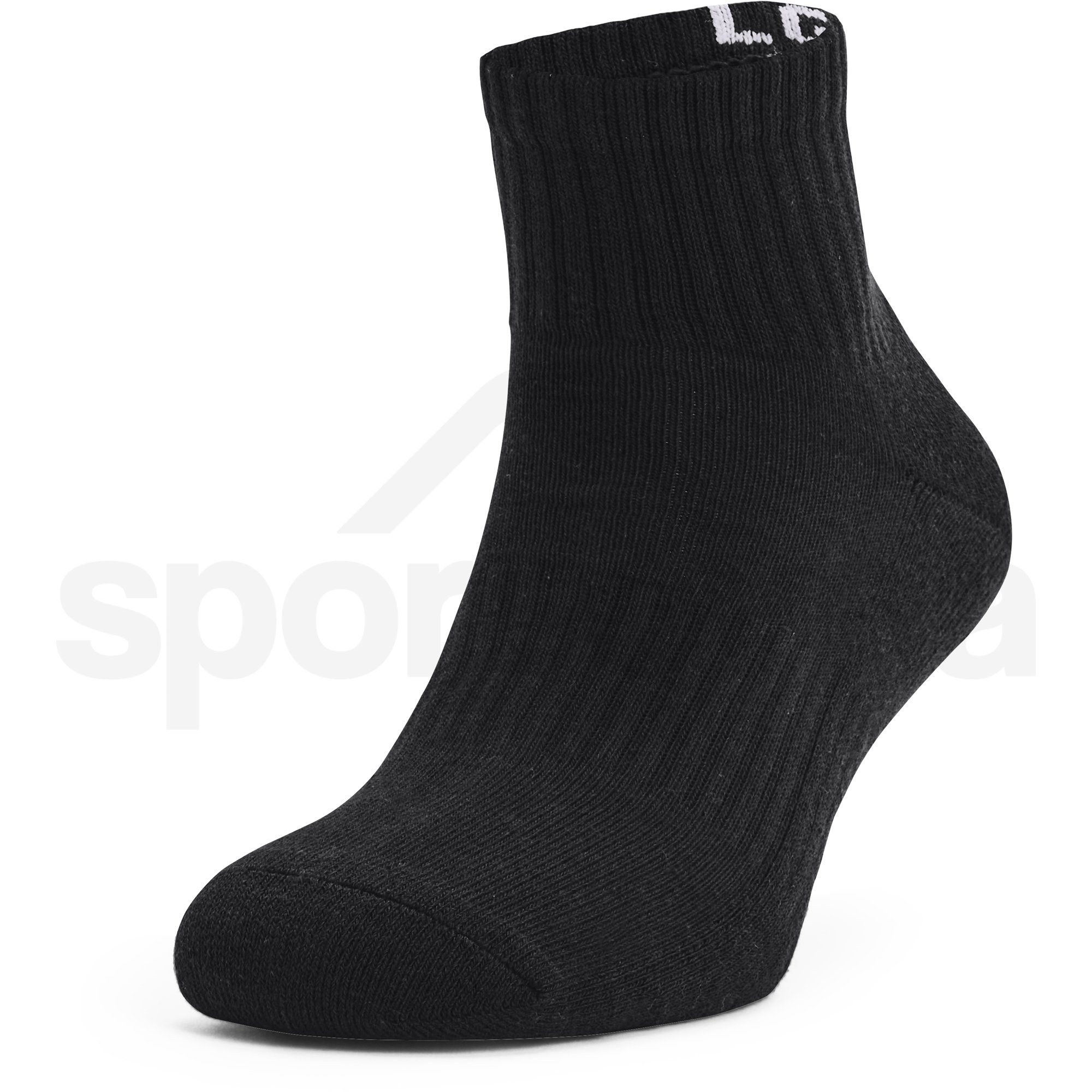 Ponožky Under Armour Core QTR 3PK - černá