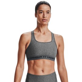 1361036-019_Dámská podprsenka Under Armour Crossback Mid Heather Bra W - šedá