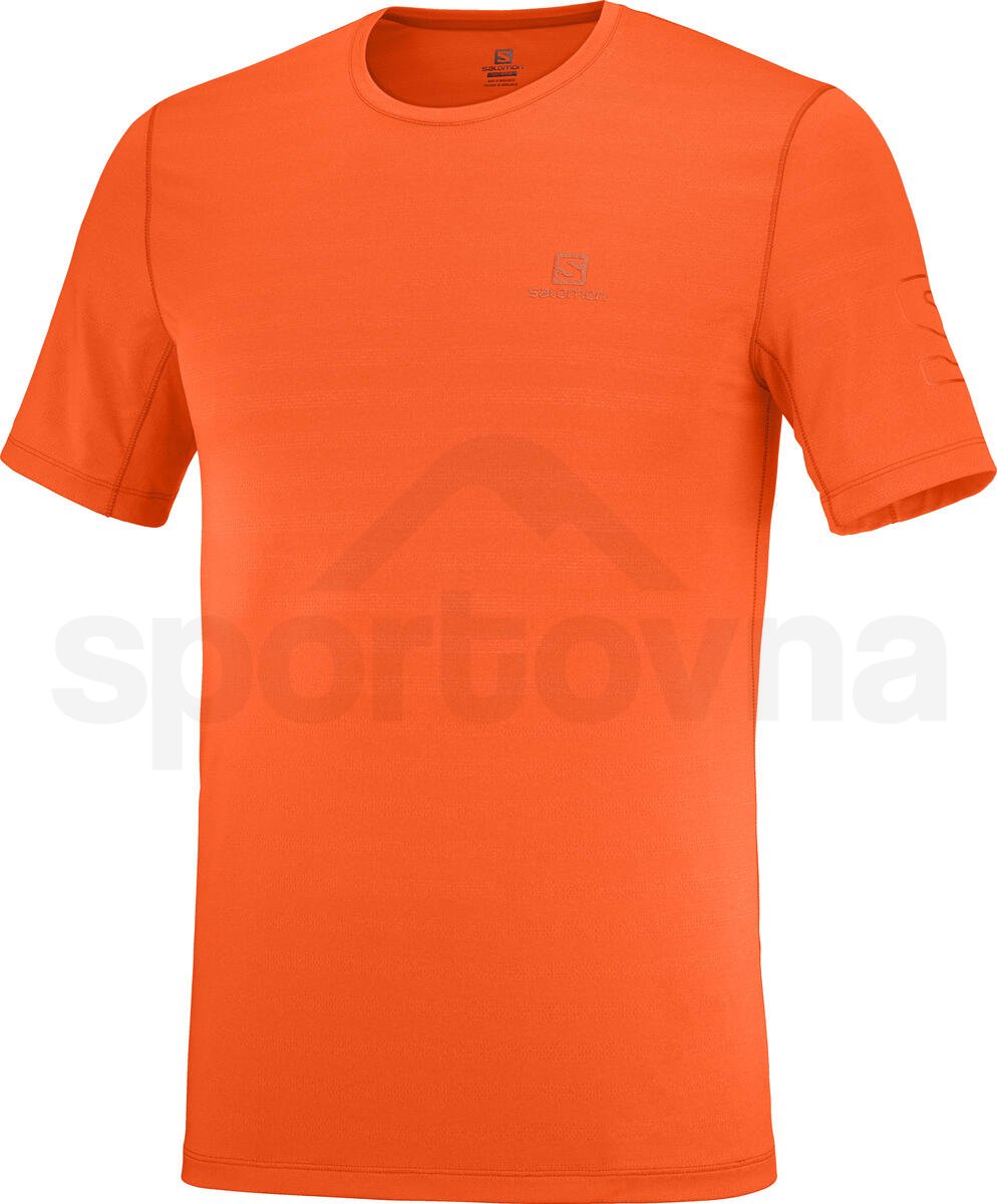 Tričko Salomon OUTLINE SS TEE M - oranžová