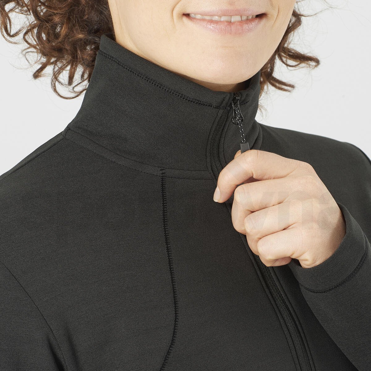 Mikina Salomon Essential Warm HZ Fleece W - černá
