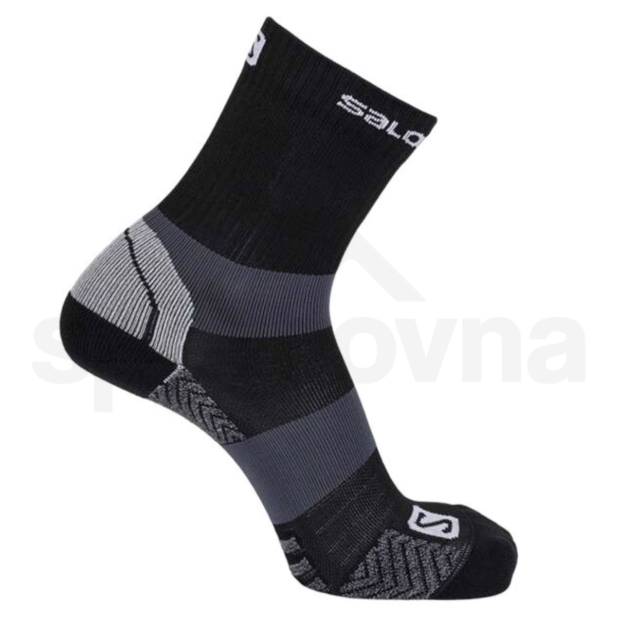 Ponožky Salomon QUEST MID - černá/šedá