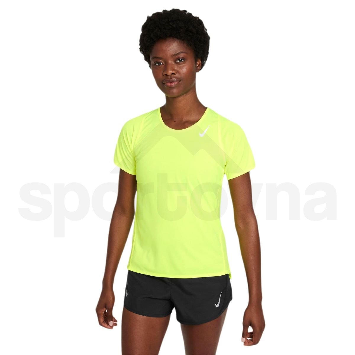 Tričko Nike Dri-Fit Race W - žlutá