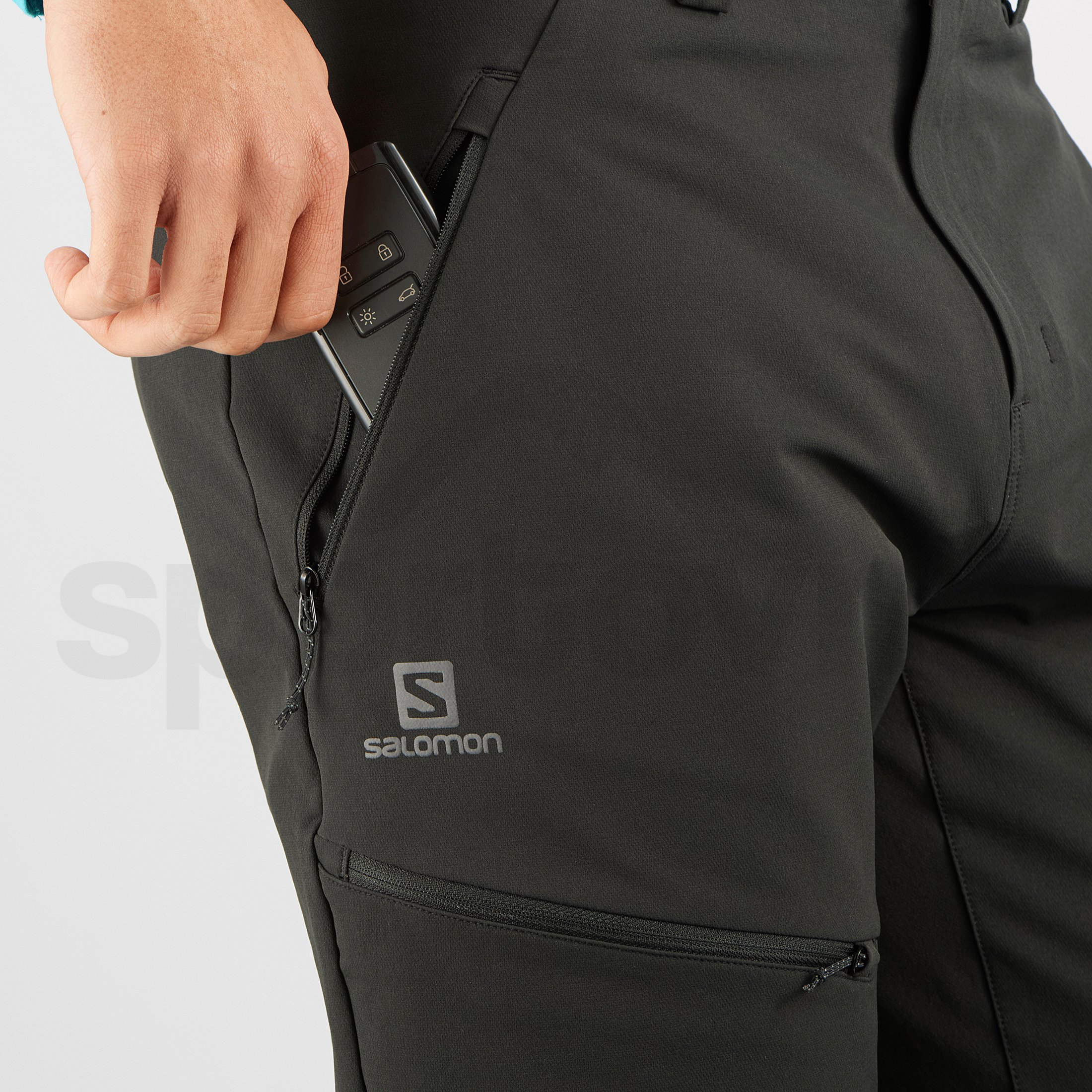 Kalhoty Salomon OUTPEAK WARM PANT M - černá (standardní délka)