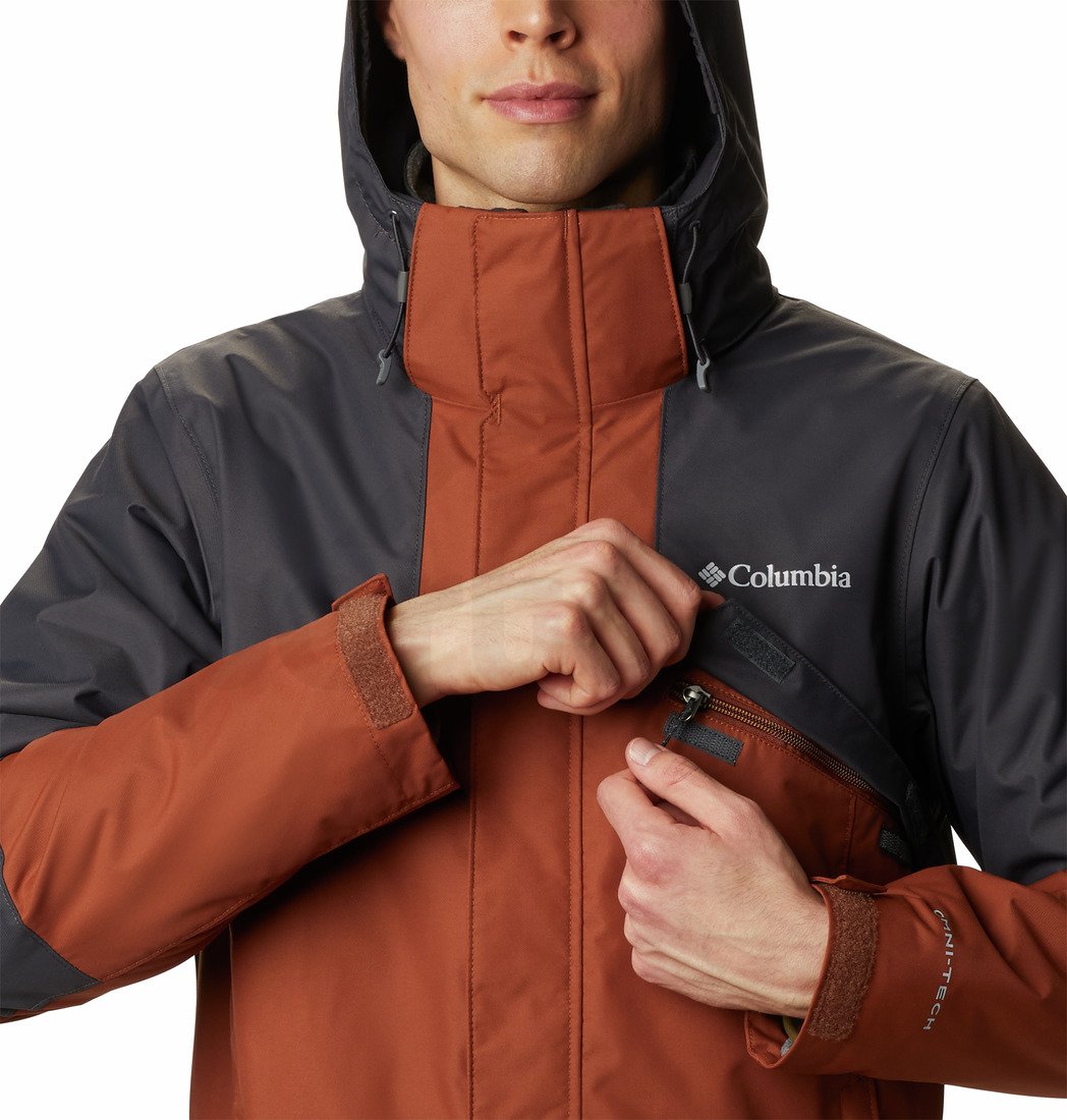 Bunda Columbia Bugaboo™ II Fleece Interchange Jacket M - červená/šedá