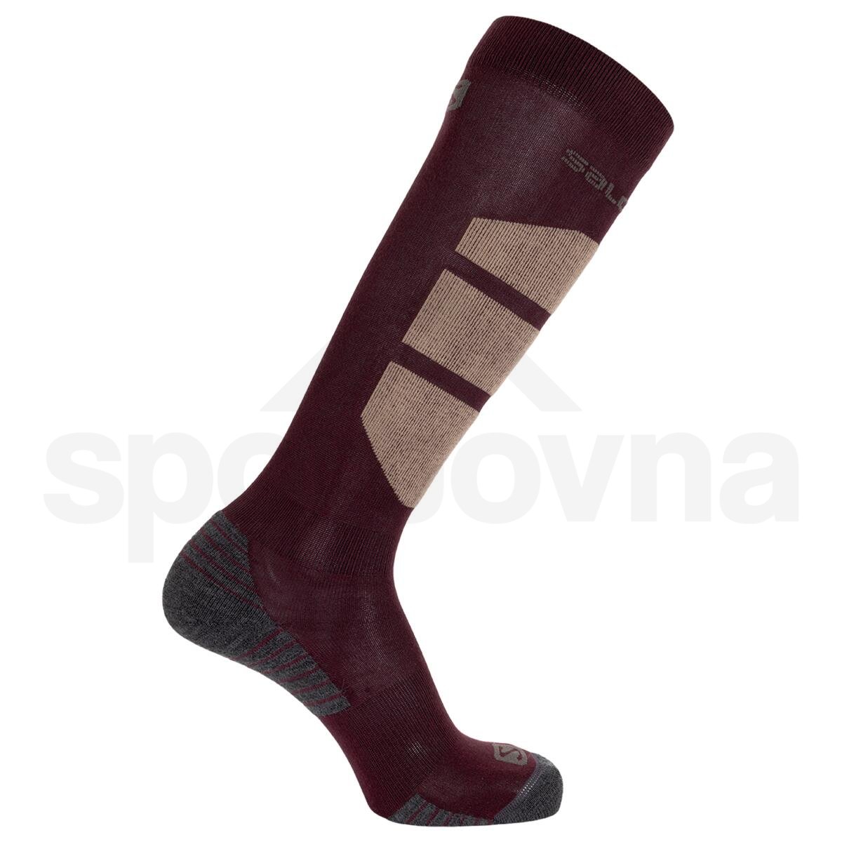 Ponožky Salomon Comfort - červená/hnědá