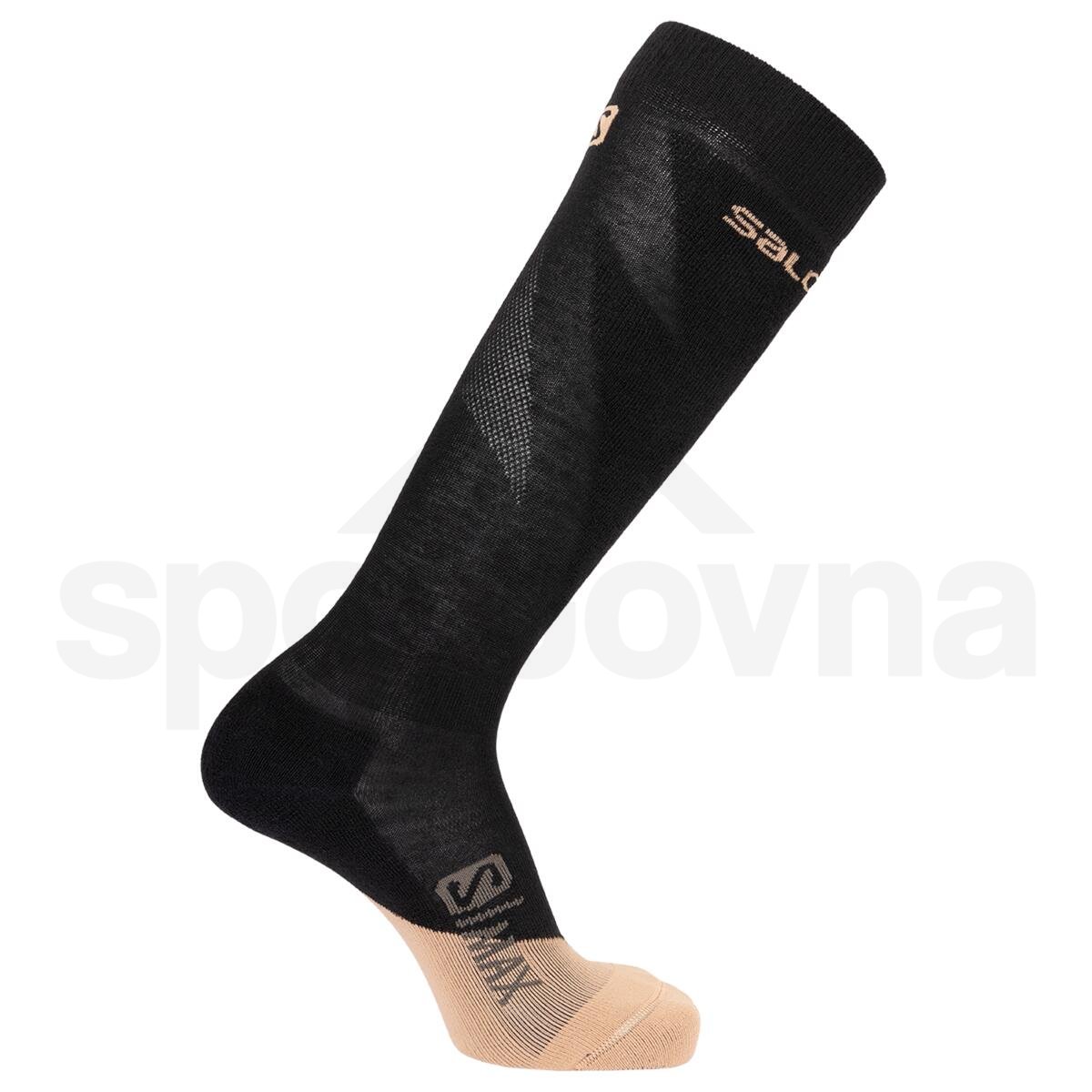 Ponožky Salomon S/MAX W - černá/svělte růžová
