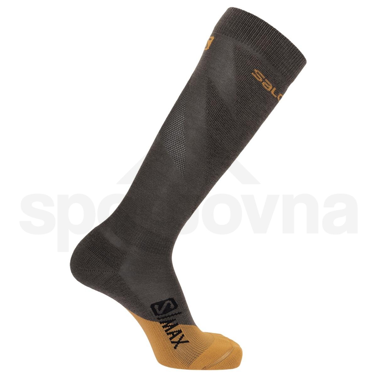 Ponožky Salomon S/MAX W - šedá/hnědá